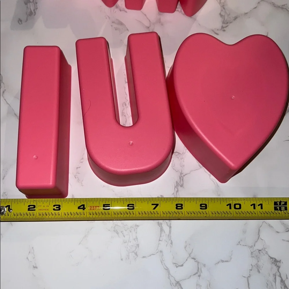 NWOT 10pc I love heart you xoxo hearts plastic snack bowls vday 6in pink red